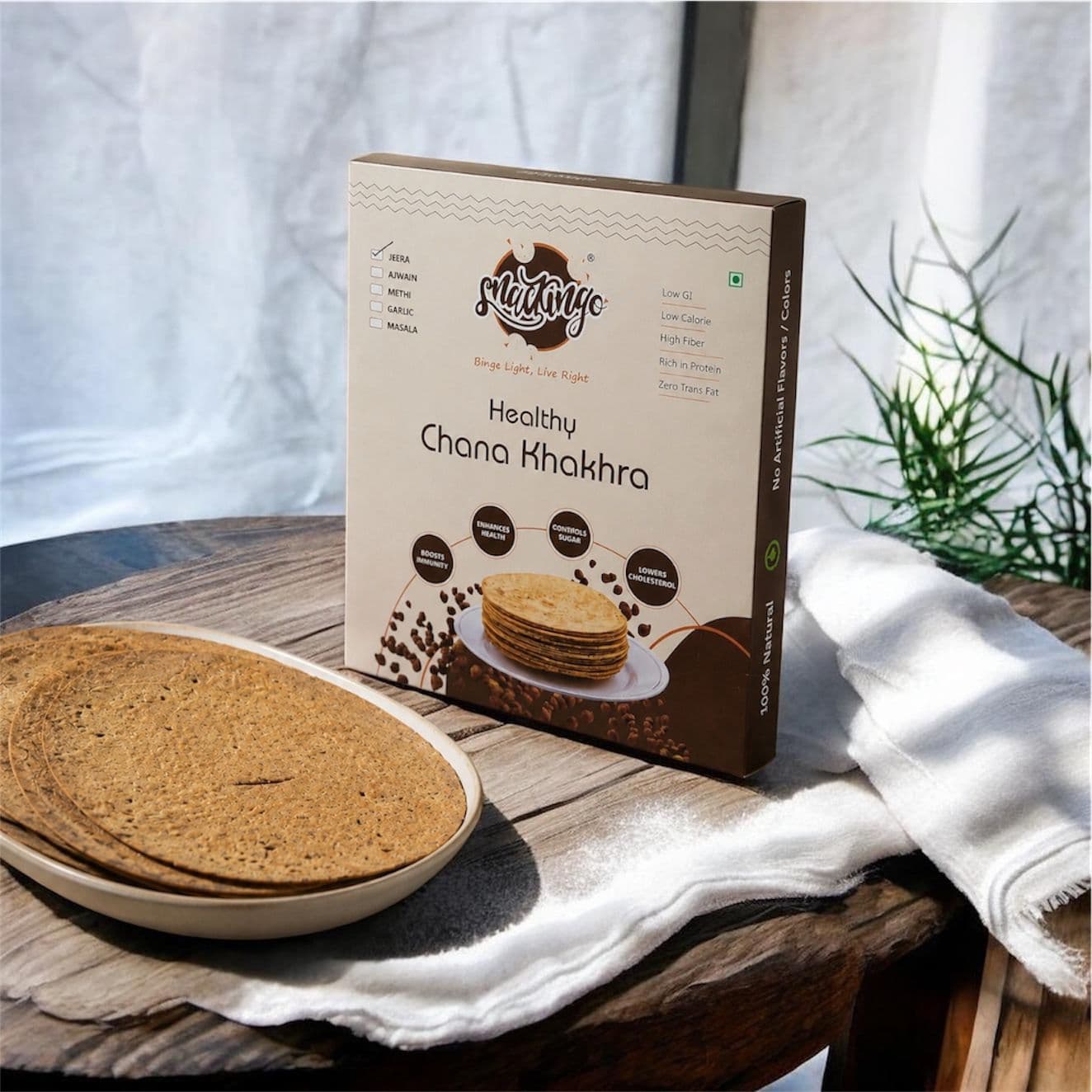 Healthy Chana Khakhra – Ajwain